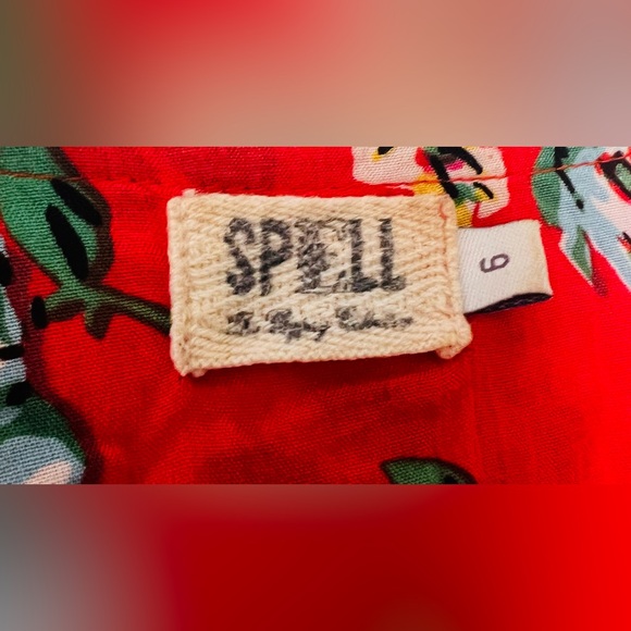 Vintage Spell Original Sundancer Romper Red 6 - Picture 3 of 5